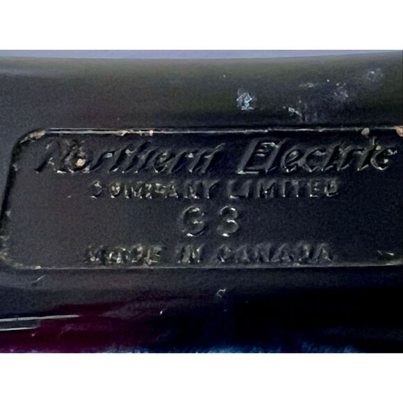 Vintage Black Telephone Land Line Northern Electric Canada G3 - Picture 5 of 6